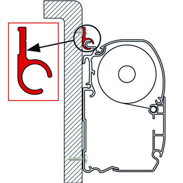 Fiamma Rail R for F35/F45/Zip 4m Awnings Fiamma - Dynamic Drive