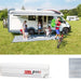 Fiamma Polar White F45S 230 Awning Royal Blue Fabric Fiamma - Dynamic Drive