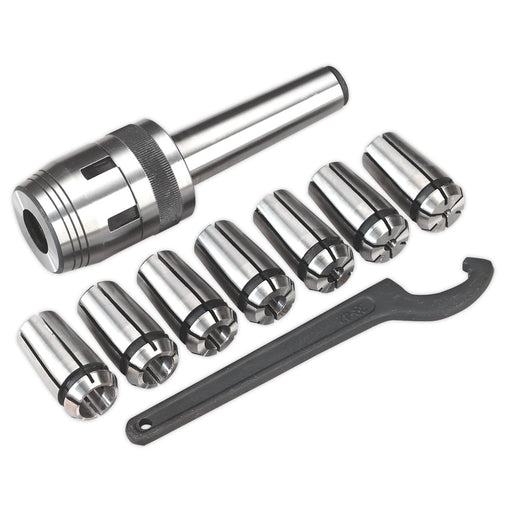 Sealey Mill Chuck Set MT3-M12 4-16mm SM2502MCS Sealey  - Dynamic Drive