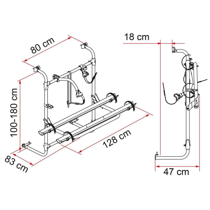 Fiamma Carry-Bike Caravan Universal (02093A76A) Fiamma - Dynamic Drive