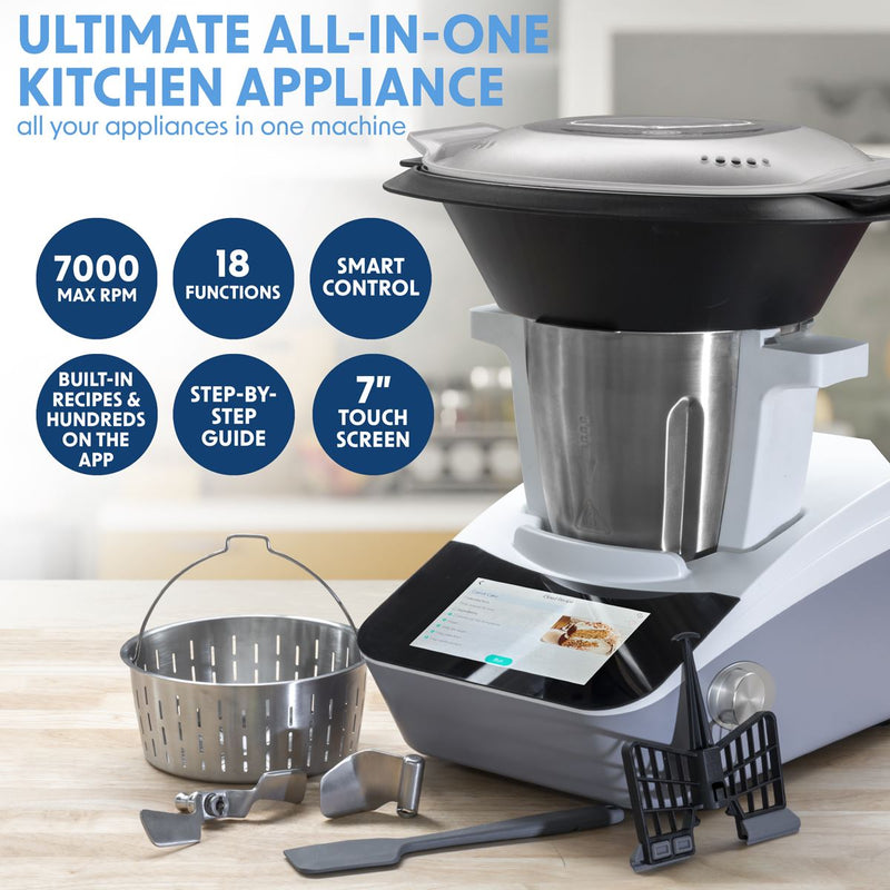 Baridi 18-Function Smart Thermo-Cooker with 7" Touchscreen & App-Guided Recipes Baridi  - Dynamic Drive