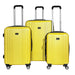Dellonda 3-Piece Lightweight ABS Luggage Set with TSA Lock - Yellow Dellonda  - Dynamic Drive