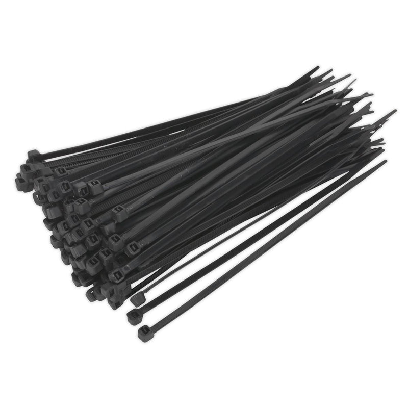 Sealey Cable Tie 150 x 3.6mm Black Pack of 100 CT15036P100 Sealey - Dynamic Drive