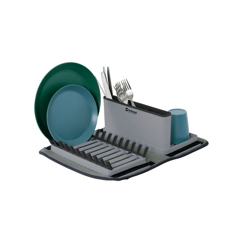 Outwell Dunton Foldable Dish Rack w/Sponge Drain Camping Outwell - Dynamic Drive