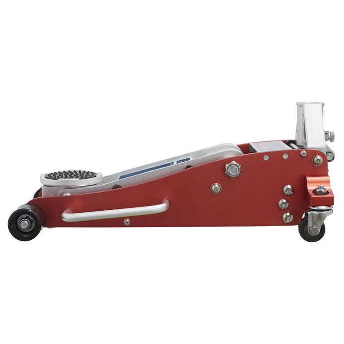 Sealey Trolley Jack 1.5 Tonne Low Profile Aluminium Rocket Lift RJA1550 Sealey - Dynamic Drive