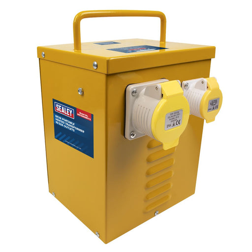 Sealey 5kVA Portable Vented Transformer 16/32A Outlets WST5000MV/2 Sealey - Dynamic Drive