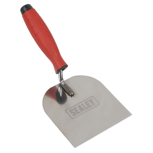 Sealey Stainless Steel Margin Trowel with Rubber Handle 120mm T1706 Sealey - Dynamic Drive