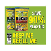 Big Wipes Multi-Surface Bio Pro+ Antiviral Wipes (Refill Pouch 80 Wipes) Big Wipes - Dynamic Drive