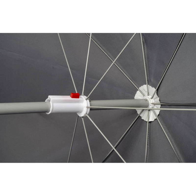 Bo-Camp Parasol Articulated Arm Polyester Dia 200cm Grey Bo-Camp - Dynamic Drive