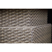Dellonda Chester Rattan Wicker Adjustable-Height Outdoor Dining Table Dellonda - Dynamic Drive