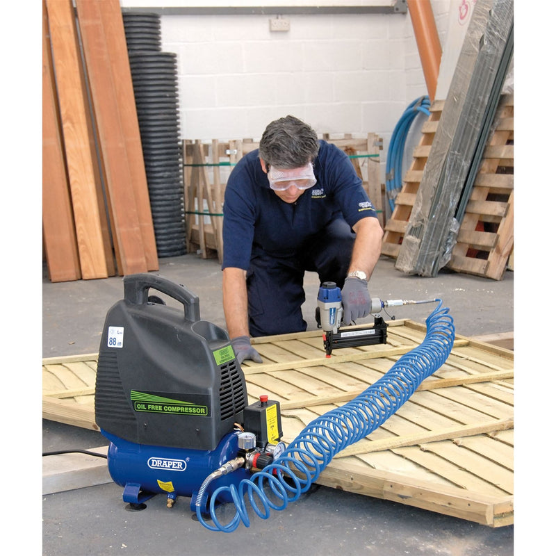 Draper Oil-Free Air Compressor, 6L, 1.1kW 24974 Draper - Dynamic Drive