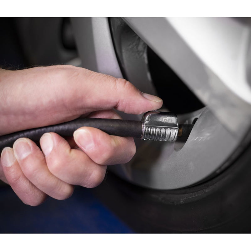 Sealey 90 Angled Swivel Tyre Inflator Clip-On Connector 1/4"BSP(F) PCL6A Sealey - Dynamic Drive