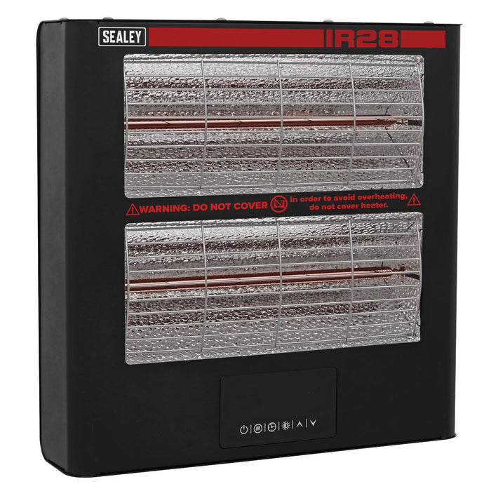 Sealey Wall Mounting Infrared Quartz Heater 2.8kW/230V IR28 Sealey - Dynamic Drive