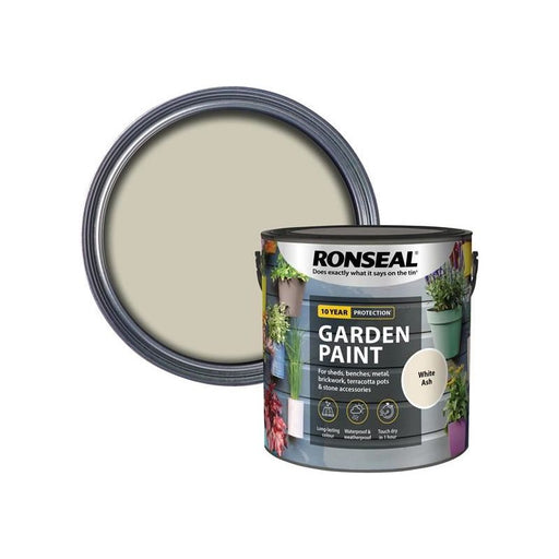 Ronseal Garden Paint White Ash 2.5 litre Ronseal - Dynamic Drive