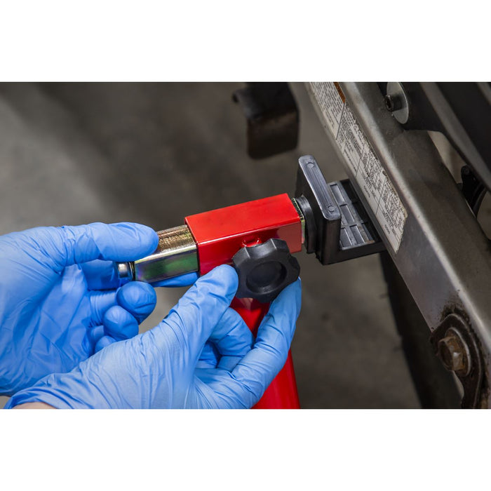 Sealey Universal Rear Paddock Stand with Rubber Supports RPS2KD Sealey - Dynamic Drive