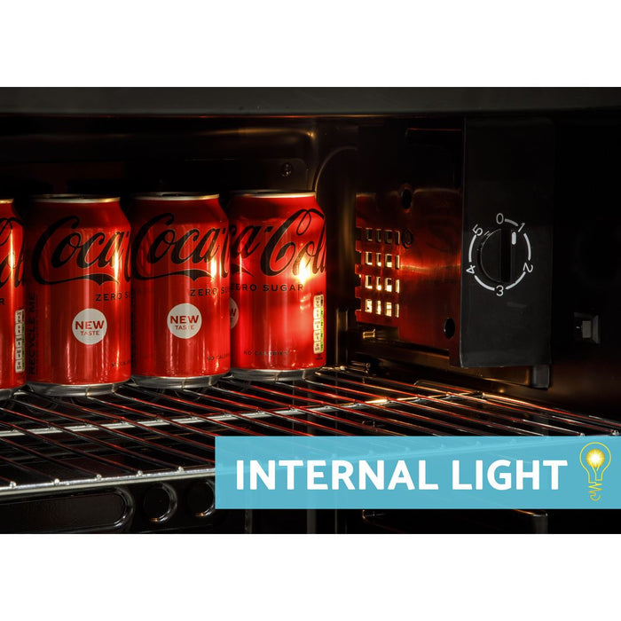 Baridi 85L Wine, Beer & Drinks Fridge with Thermostat - Stainless Steel Baridi  - Dynamic Drive