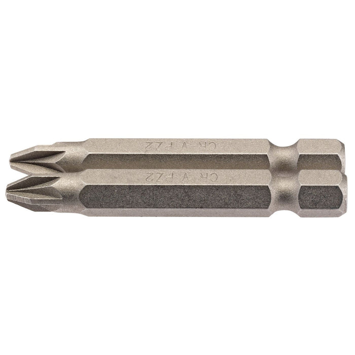 Draper PZ Type Insert Bit, 1/4" Hex, 50mm Long, No.2 (Pack of 2) 64228 Draper - Dynamic Drive