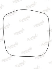 Summit Stick-On Commercial Mirror Glass fits Toyota Hi-Ace Power Van RHS Summit - Dynamic Drive