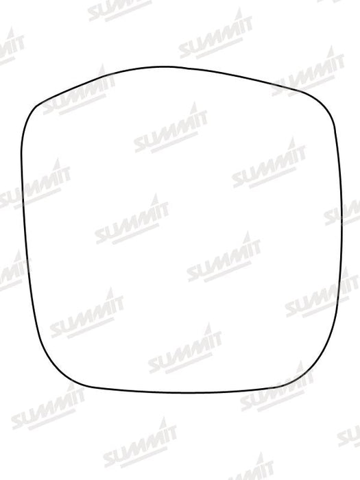 Summit Stick-On Commercial Mirror Glass fits Toyota Hi-Ace Power Van RHS Summit - Dynamic Drive