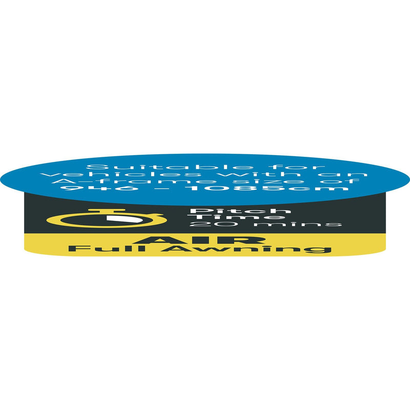Galaxy 2 Air Full Awning (946 - 980cm : Size 8 : S) 12030370800002 Quest - Dynamic Drive