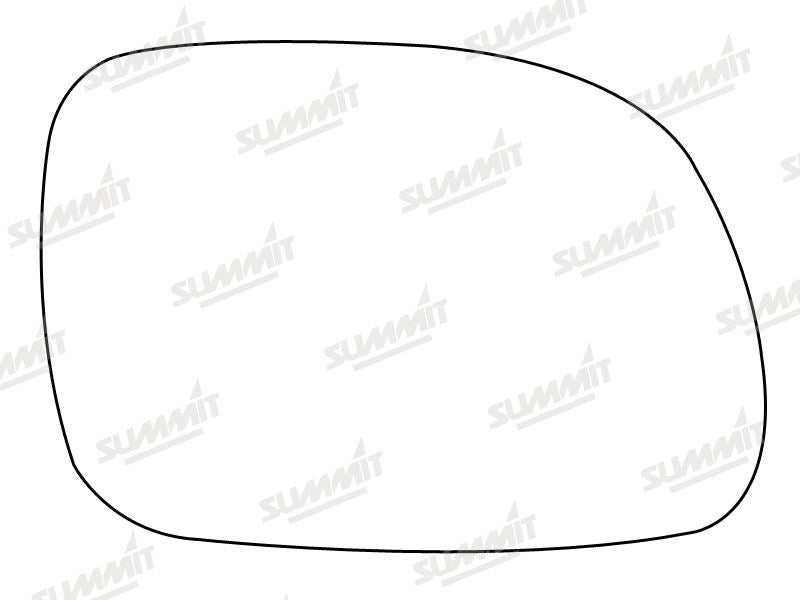 Summit Stick-On Standard Mirror Glass fits Chrysler Voyager Grand Voyager RHS Summit - Dynamic Drive