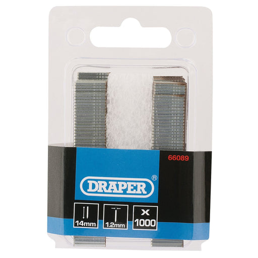 Draper I' Nails, 14mm (Pack of 1000) 66089 Draper - Dynamic Drive
