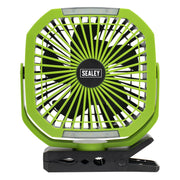 Sealey 4-Speed Portable Clip Fan with Worklight 8" SCF8WL Sealey - Dynamic Drive