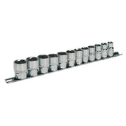 Sealey Socket Set 12pc 3/8"Sq Drive 6pt WallDrive Metric AK2693 Sealey  - Dynamic Drive