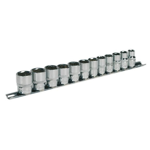 Sealey Socket Set 12pc 3/8"Sq Drive 6pt WallDrive Metric AK2693 Sealey  - Dynamic Drive