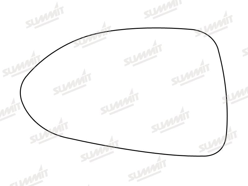 Summit Non-Heated Base Plate With Standard Mirror Glass fits Vauxhall Corsa 06 on LHS Summit - Dynamic Drive