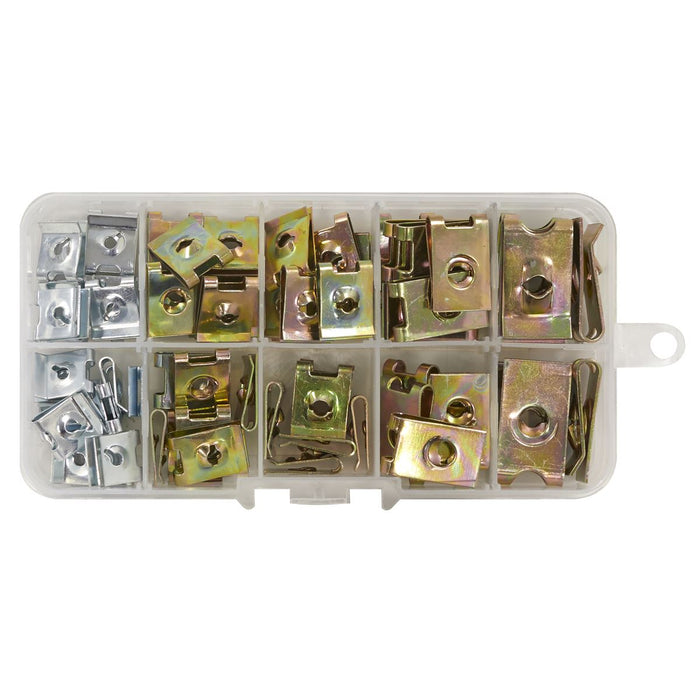 Sealey Spire Nut Assortment 74pc AB074SN Sealey - Dynamic Drive