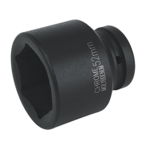 Sealey Impact Socket 52mm 1"Sq Drive IS152 Sealey - Dynamic Drive