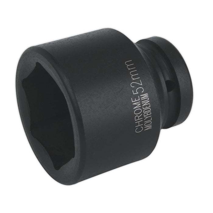 Sealey Impact Socket 52mm 1"Sq Drive IS152 Sealey - Dynamic Drive