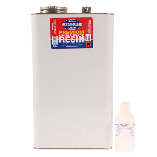 Baileys Fibreglass Premium Polyester Resin 5kg for Heavy Duty Repairs Baileys - Dynamic Drive