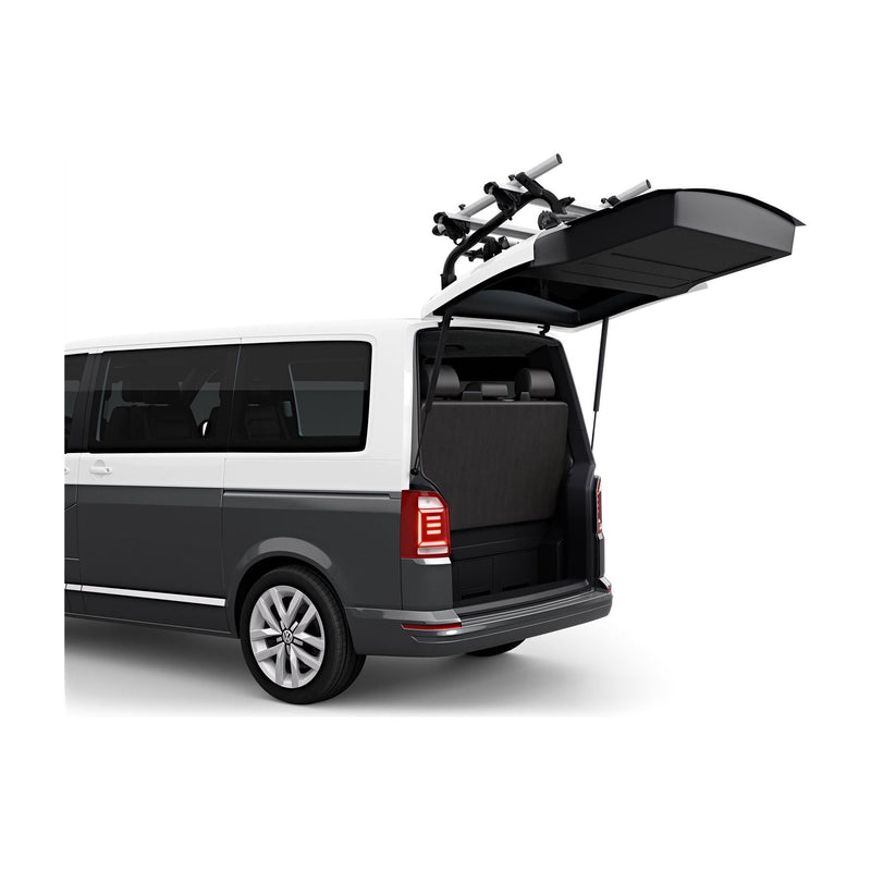 Thule Wander Way two-bike hanging trunk bike rack black Boot Bike Rack Thule - Dynamic Drive