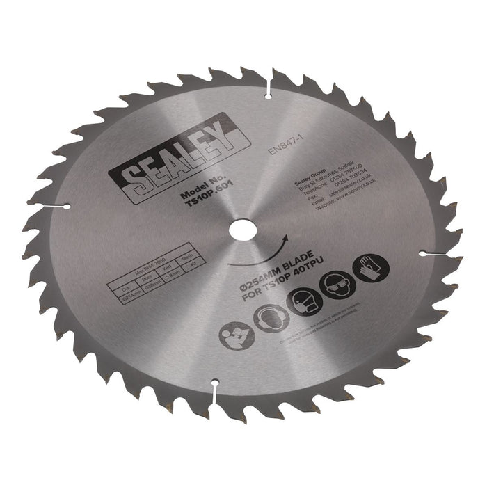 Sealey Blade254mm x 2.8mm/ï30mm Bore 40tpu TS10P.601 Sealey - Dynamic Drive
