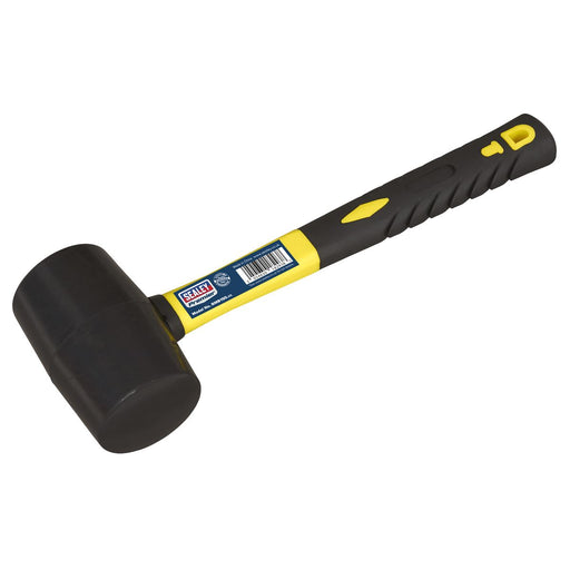 Sealey Rubber Mallet 1.5lb Fibreglass Shaft RMB150 Sealey  - Dynamic Drive