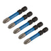 Draper Expert Cross Slot/PH Type Impact Screwdriver Bits, No.3 x 50mm, 1/4" Hex Draper - Dynamic Drive