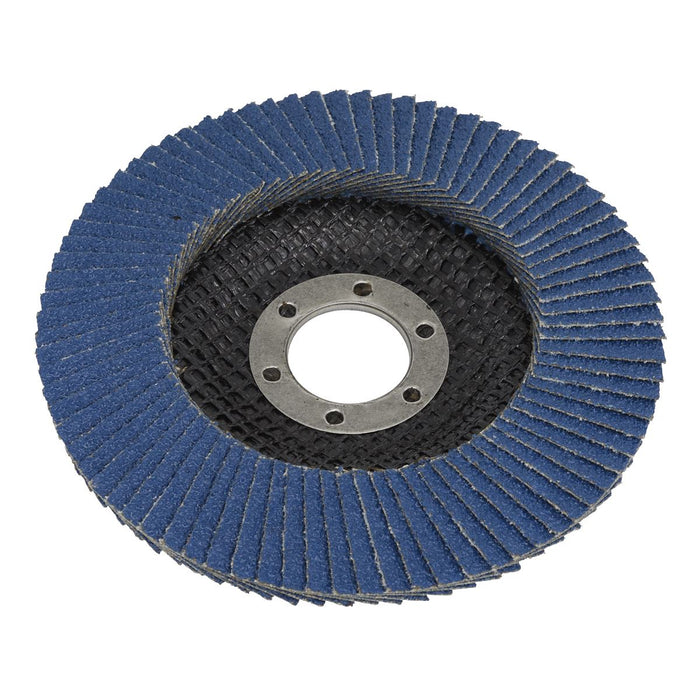 Sealey Flap Disc Zirconium115mm22mm Bore 60Grit FD11560 Sealey - Dynamic Drive
