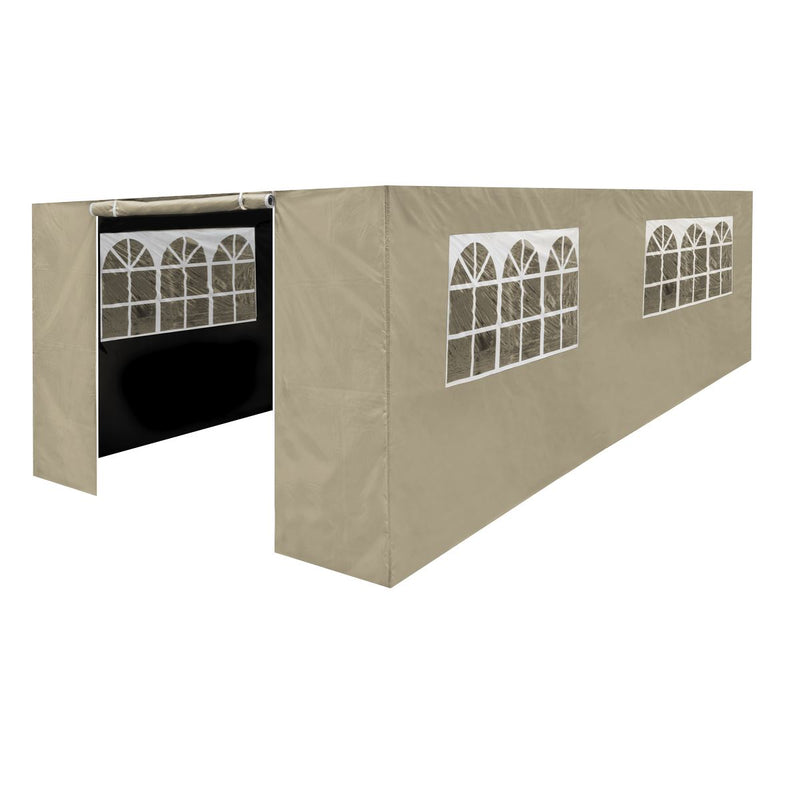 Dellonda Side Walls/Doors/Windows for Gazebo/Marquee Fits 3 x 6m Models - Beige Dellonda - Dynamic Drive
