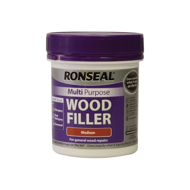 Ronseal Multipurpose Wood Filler Tub Medium 250g Ronseal - Dynamic Drive