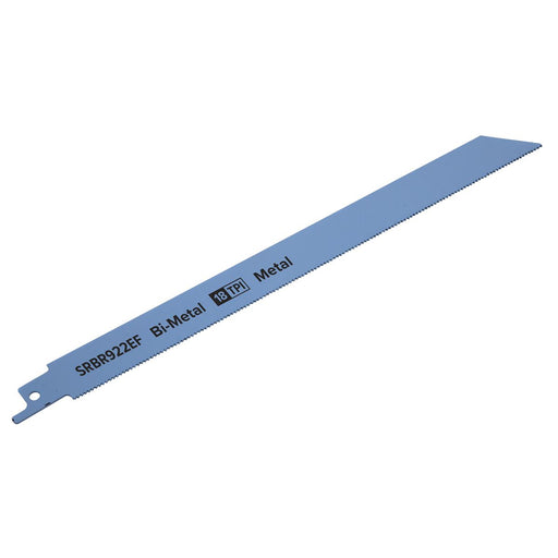 Sealey Reciprocating Saw Blade Metal 230mm 18tpi Pack of 5 SRBR922EF Sealey - Dynamic Drive