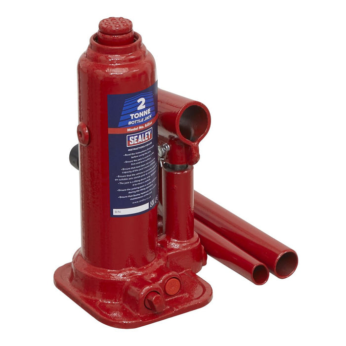 Sealey Bottle Jack 2tonne SJ2 Sealey  - Dynamic Drive