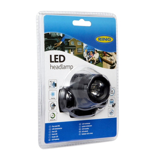 Ring RT5174 Head Torch with Long-Life LEDs, Adjustable Torch and Comfortable Ring Automotive - Dynamic Drive