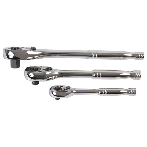 Laser Standard Ratchet Set 1/4"D, 3/8"D, 1/2"D 3pc 6421 Laser - Dynamic Drive