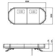 Ring Automotive RCV9819 TM LED Light Bar, 694 mm Ring Automotive - Dynamic Drive