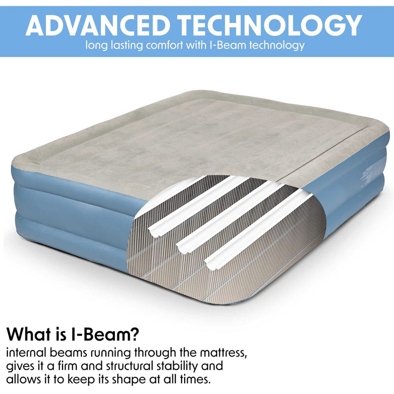Dellonda Raised Air Bed with Built-in Electric Pump & Storage Bag - Queen Dellonda - Dynamic Drive