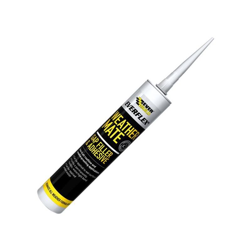 Everbuild Sika Weather Mate Multi-Use Gap Filler & Adhesive White 295ml Everbuild Sika - Dynamic Drive