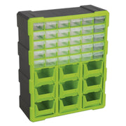Sealey Cabinet Box 39 Drawer Hi-Vis Green/Black APDC39HV Sealey - Dynamic Drive