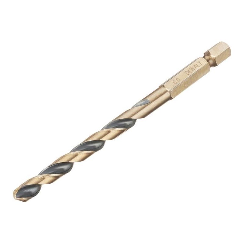Dewalt Power Tools BLACK&GOLD Hex HSS-G Drill Bit 6.0mm DeWALT Power Tools - Dynamic Drive